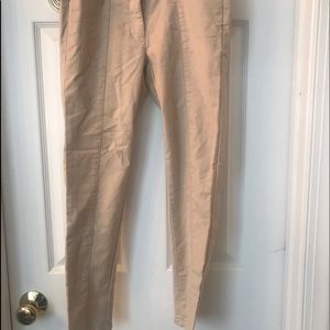 Cropped khaki pants